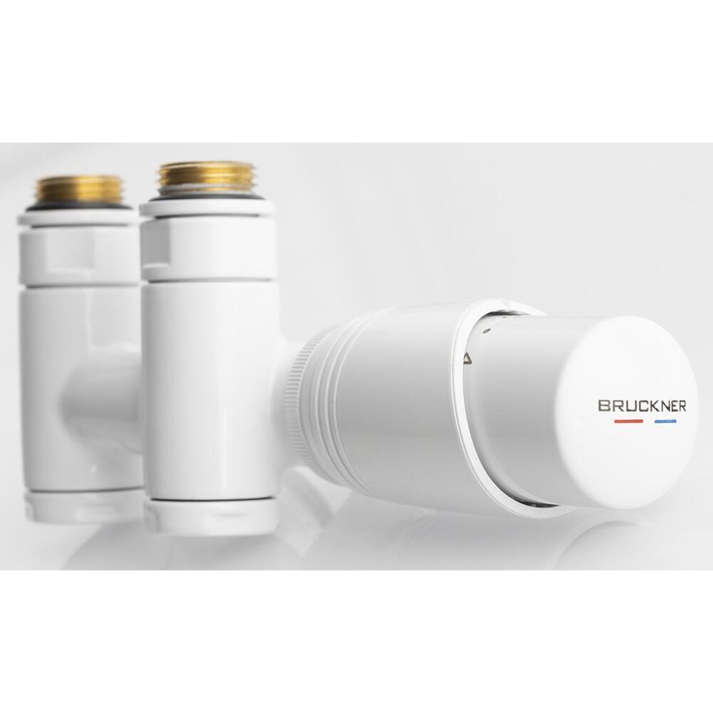 WICHER COMBI Thermostat-Anschlussgarnitur für Mittelanschluss 50mm, Weiß