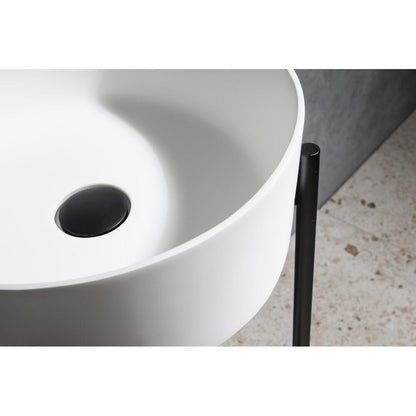 THIN Waschtisch Ø38 cm, Weiß matt