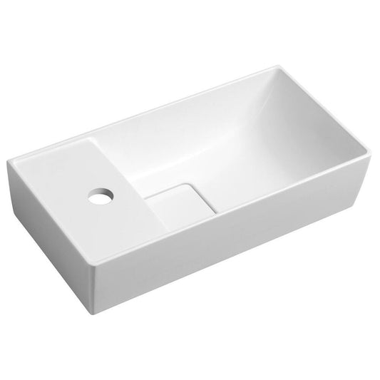 MAXX Gussmarmor-Waschtisch 47x11x24cm, links