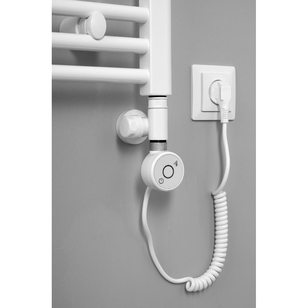 WICHER E-Patrone mit Thermostat, 600 W, Weiß matt