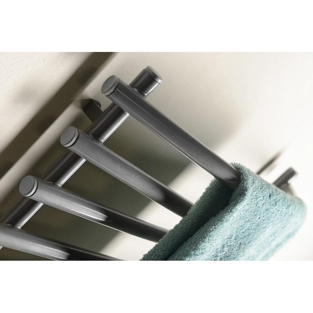 Handtuchtrockner elektrisch, 570x465mm, 72W, graues alu-metallic (RAL9007)