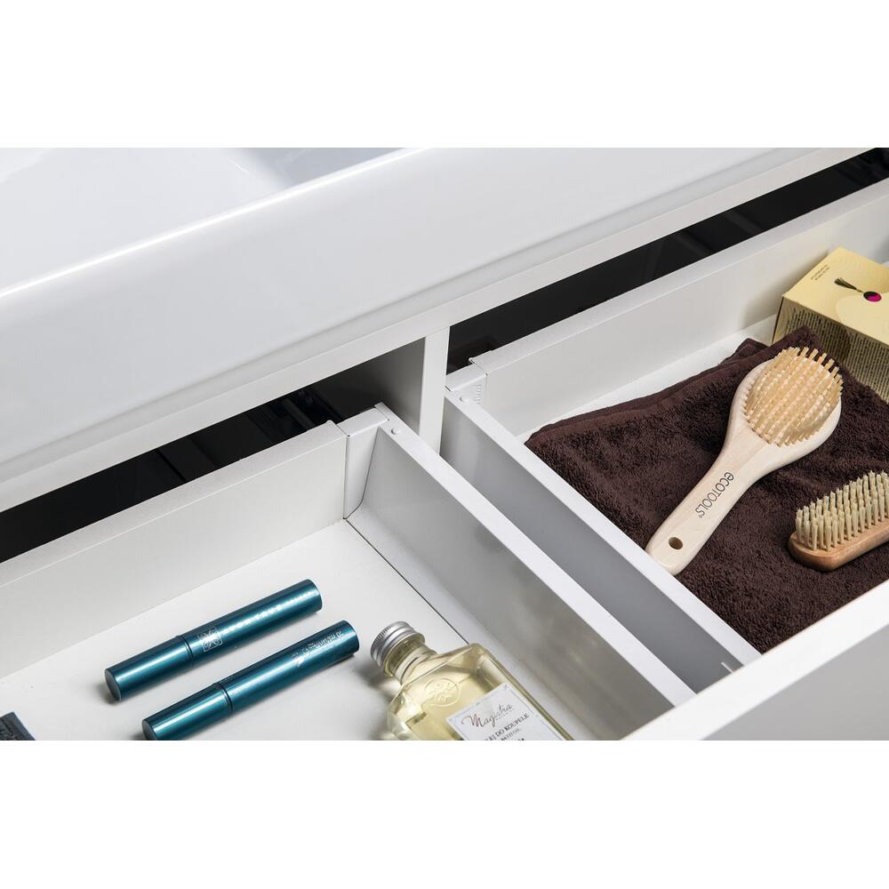Badmöbelset ODETTA 120, weiß glänzend