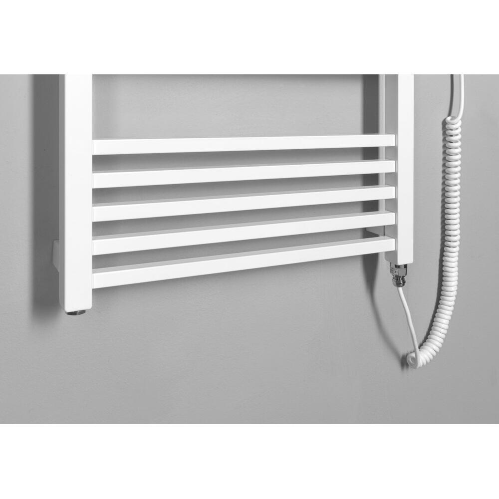 METRO-E Elektrischer Badheizkörper, gerade, 500x1340 mm, 500 W, Weiß