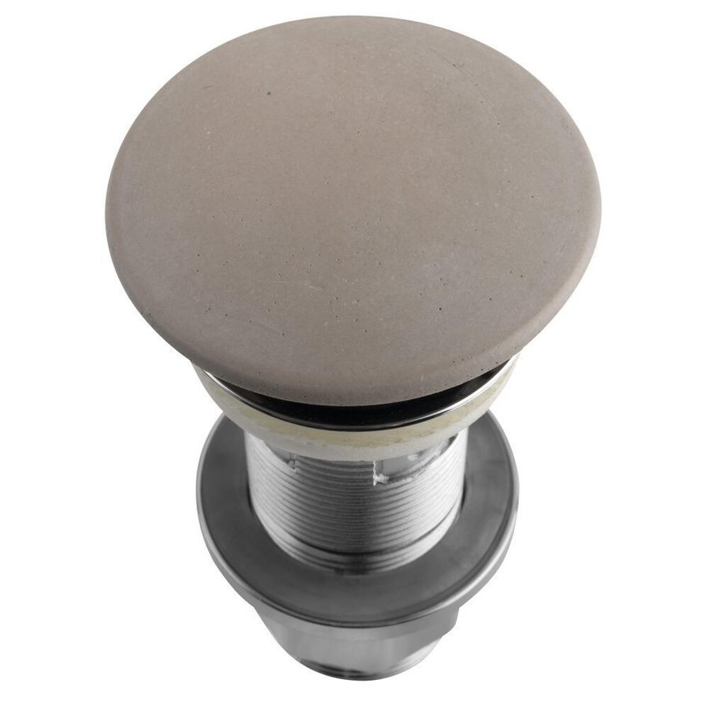 Wachbecken-Ablaufgarnitur 5/4", klick-klack, Beton-Stopfen, 10-80mm, Sand matt