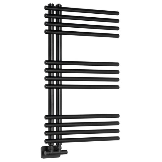 NYMPHA Badheizkörper 500x800mm,300W, Schwarz matt
