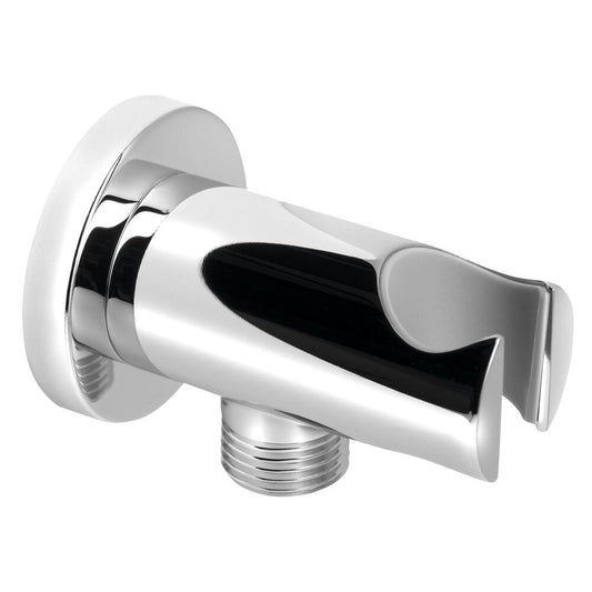 Wasseranschlußbogen mit Brausehalter, Chrom