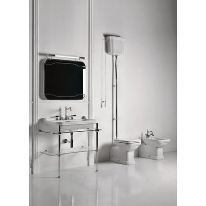 WALDORF Keramik-Waschtisch 100x55cm, 3 Armaturlöcher, weiß