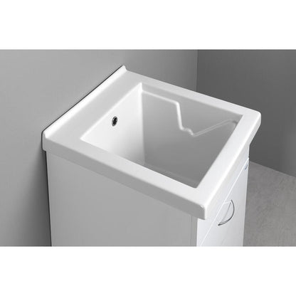 Unterschrank mit Ausgussbecken aus Keramik 45x51cm inklusive Siphon