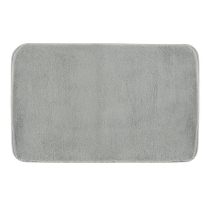 FUZZY Badematte, 50x80cm, 100% Polyester, Anti-Rutsch, Grau