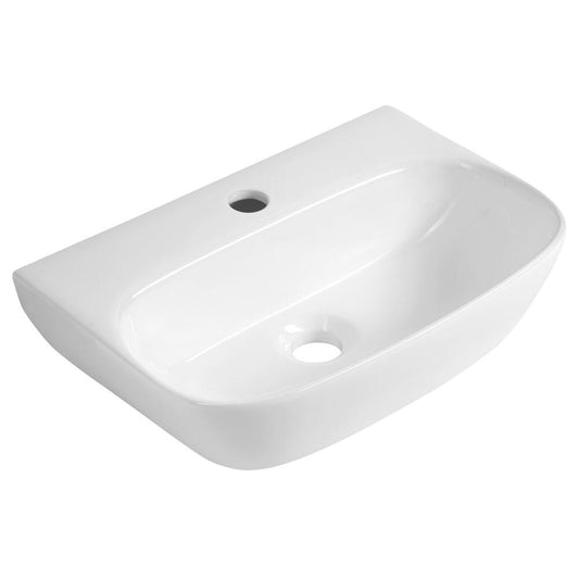 FLANNY Keramik Waschtisch 46x31cm, Weiß