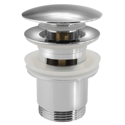 Ablaufgarnitur 5/4", klick-klack, großer Stopfen, H. 30-45mm, Chrom