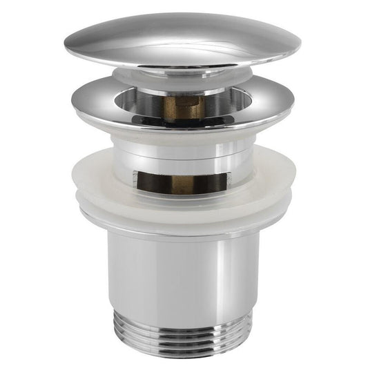 Ablaufgarnitur 5/4", klick-klack, großer Stopfen, H. 30-45mm, Chrom