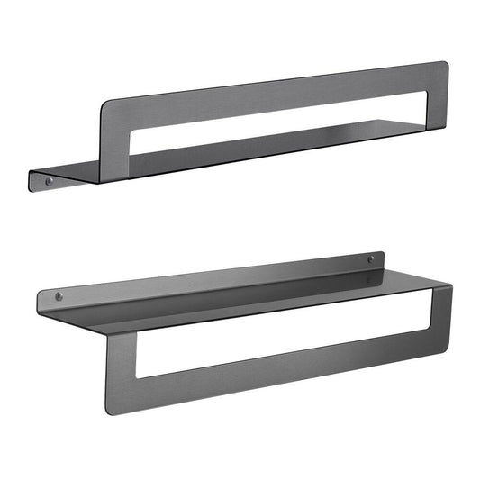 CLEO Ablage( mit )Handtuchhalter 500mm, gun metal