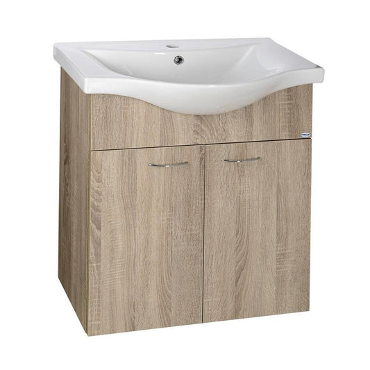 KERAMIA FRESH Waschbeckenschrank 60,6x74x34cm, dub platin