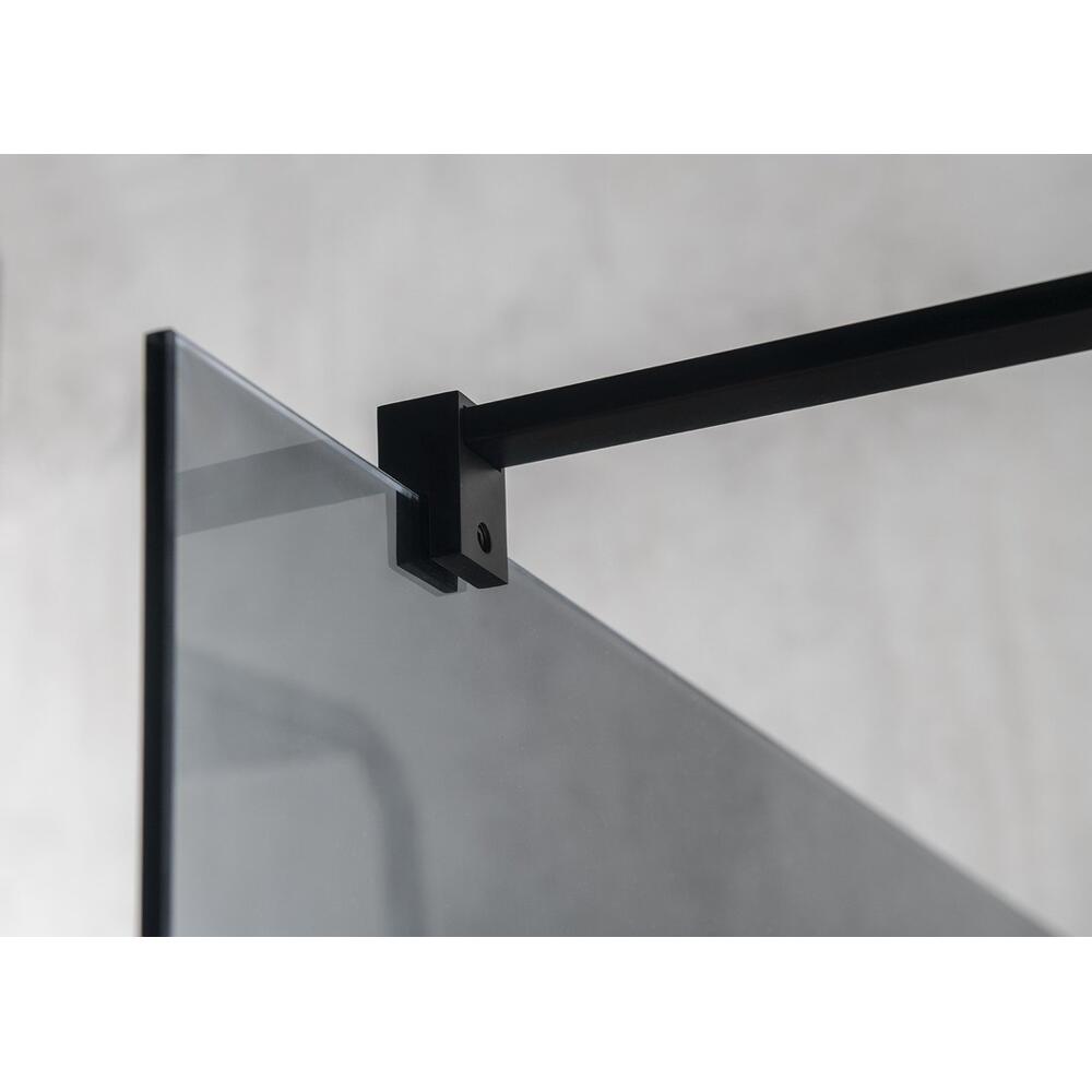 VARIO BLACK Walk-In Duschwand, Nordic Glas, 700 mm