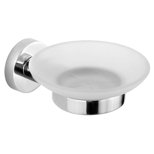 SAMBA Seifenschale, Milchglas, Chrom