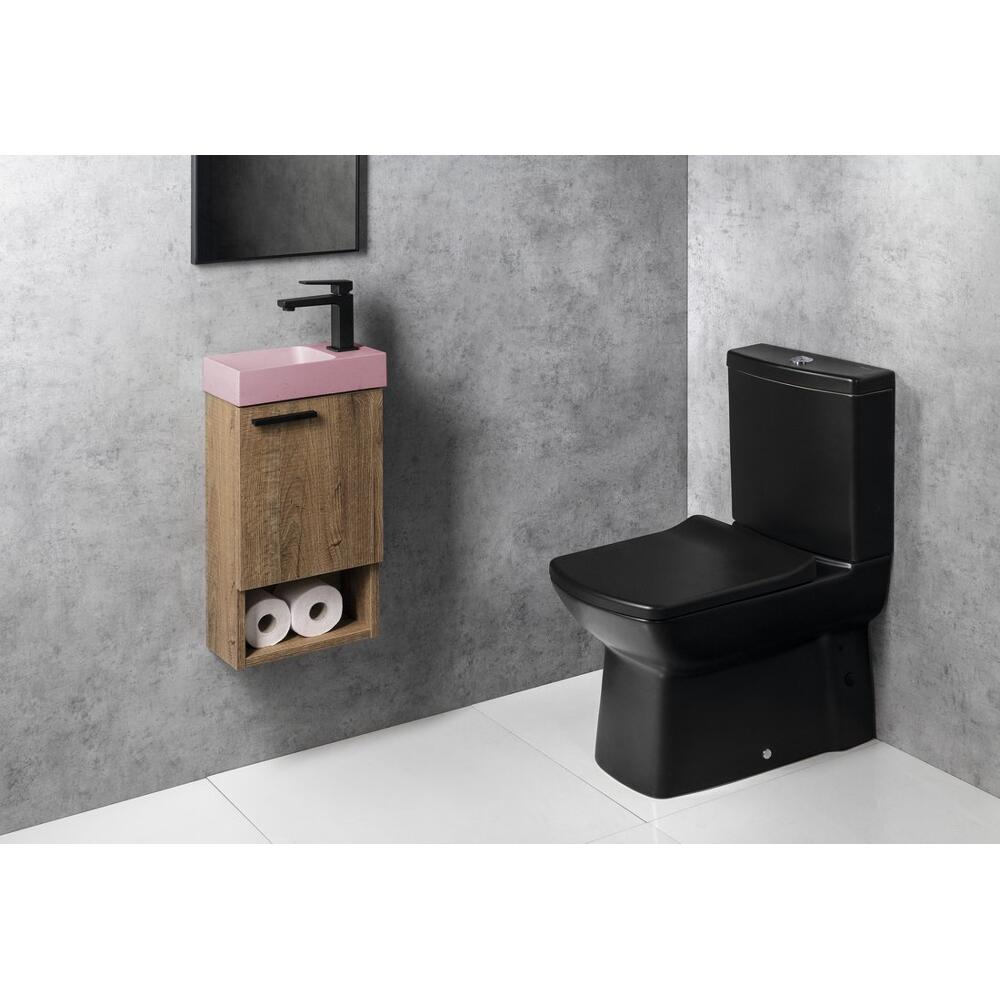 PICCOLINO Beton-Waschbecken 30,8x10x17cm, Armaturloch rechts, Rosa