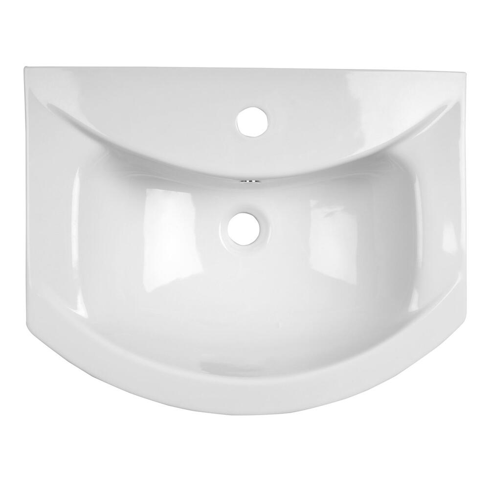 ZERO Keramik-Waschtisch 55x43,5cm, weiss