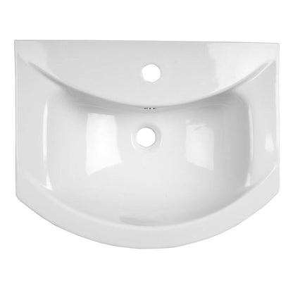 ZERO Keramik-Waschtisch 55x43,5cm, weiss