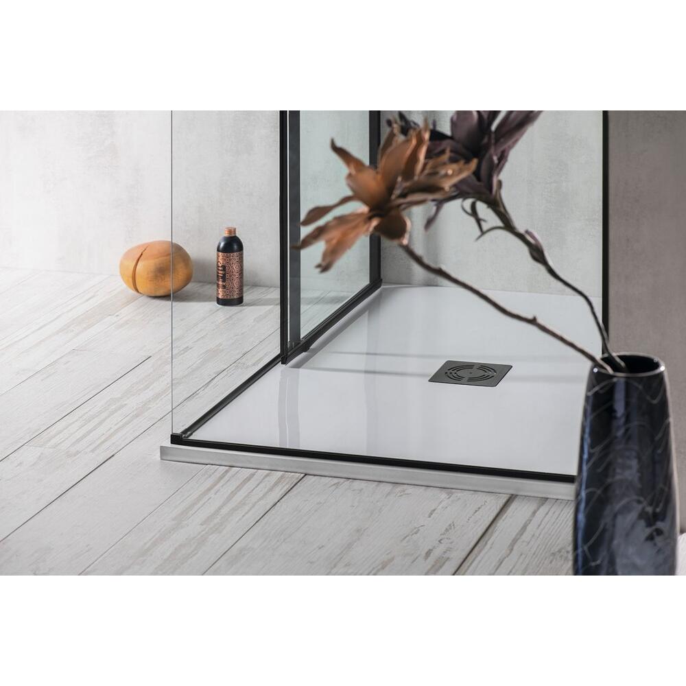 FLEXIA Gussmarmor-Duschwanne 120x80cm, Verkürzungsmöglichkeit