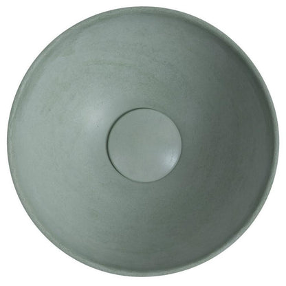 MINOR Betonwaschbecken zum Aufsetzen, Durchmesser 26cm, Grün matt