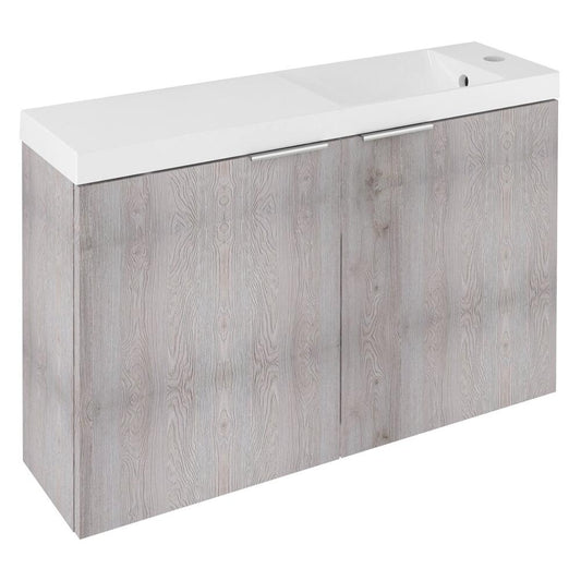 LATUS X Unterschrank mit Waschtisch 80x54,5x22cm, Eiche Mocca