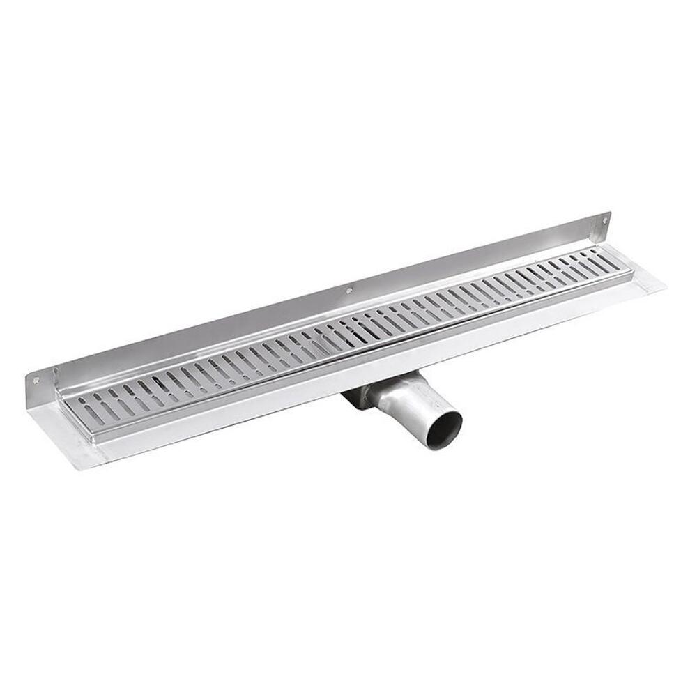 MANUS ONDA Bodenrinne aus Edelstahl mit Rost, wandhängend, L-650, DN50
