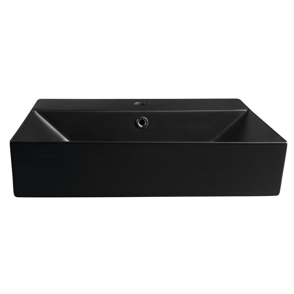 SISTEMA Keramik-Waschtisch 60x42cm, schwarz matt
