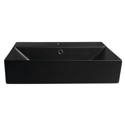 SISTEMA Keramik-Waschtisch 60x42cm, schwarz matt