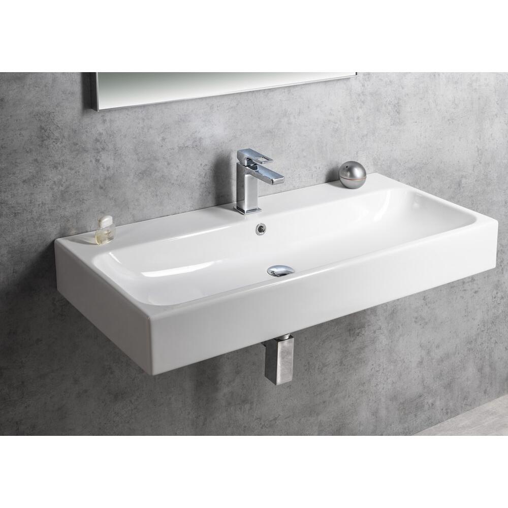 TORIDI Keramik-Waschbecken 101x46cm, weiß