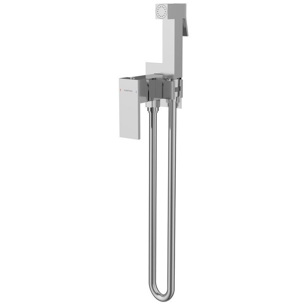 CUBEMIX Bidetarmatur mit Brausestopp, Chrom