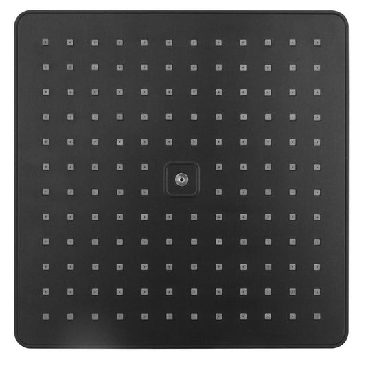 Kopfbrause, 300x300mm, ABS/Schwarz matt