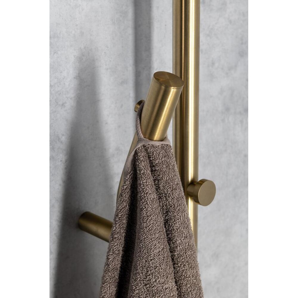 DUOPASSO Handtuchtrockner elektrisch mit Zeitschaltuhr, 122x1700mm, 45 W, Gold matt
