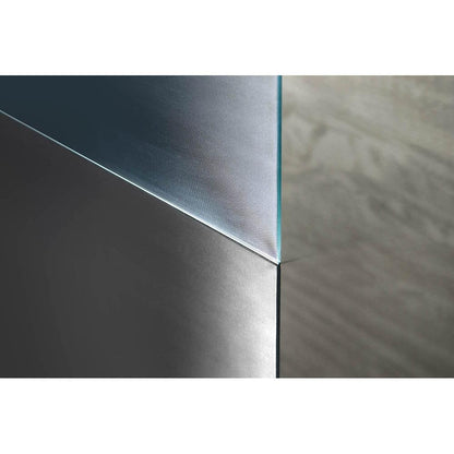 WALK-IN Glaswand (Dekorglas) mit Stütze, 1-teilig, 1100 mm