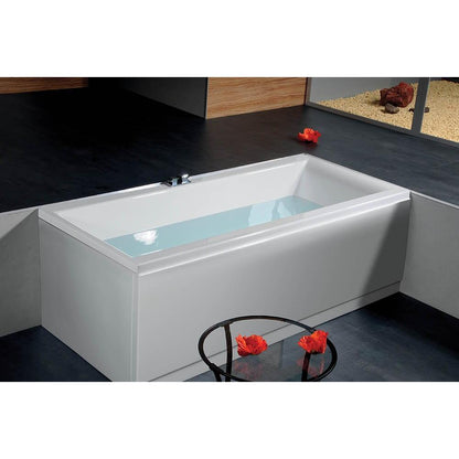 CLEO Rechteckwanne mit Rahmengestell 170x70x48cm, weiß