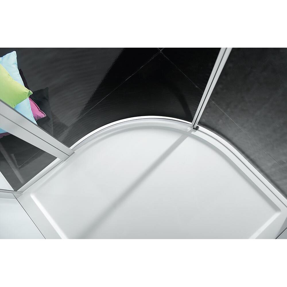 ZOOM LINE Duschabtrennung Viertelkreis 900x900mm, Klarglas, rechts