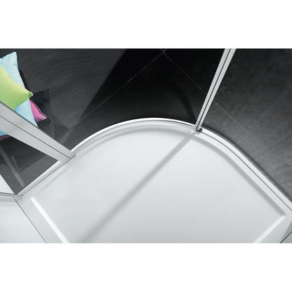 ZOOM LINE Duschabtrennung Viertelkreis 900x900mm, Klarglas, rechts
