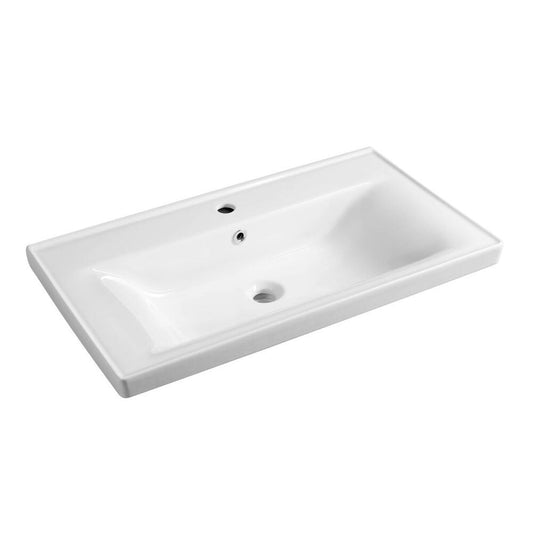 SAVA 80 Keramik-Waschtisch 80x46cm, weiss