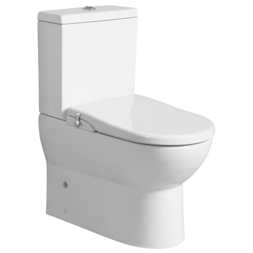 JALTA WC-Kombi mit Bidet-Sitz CLEAN STAR,spülrandlos, Abgang senkrecht/waagerecht, Weiß