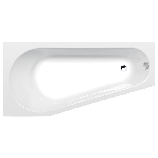 Raumspar Badewanne PROJEKTA 160x80x44cm, links, weiß