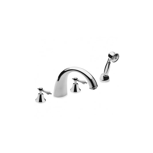 MIROX 4-Loch Wannenarmatur ,Komplettset, Chrom
