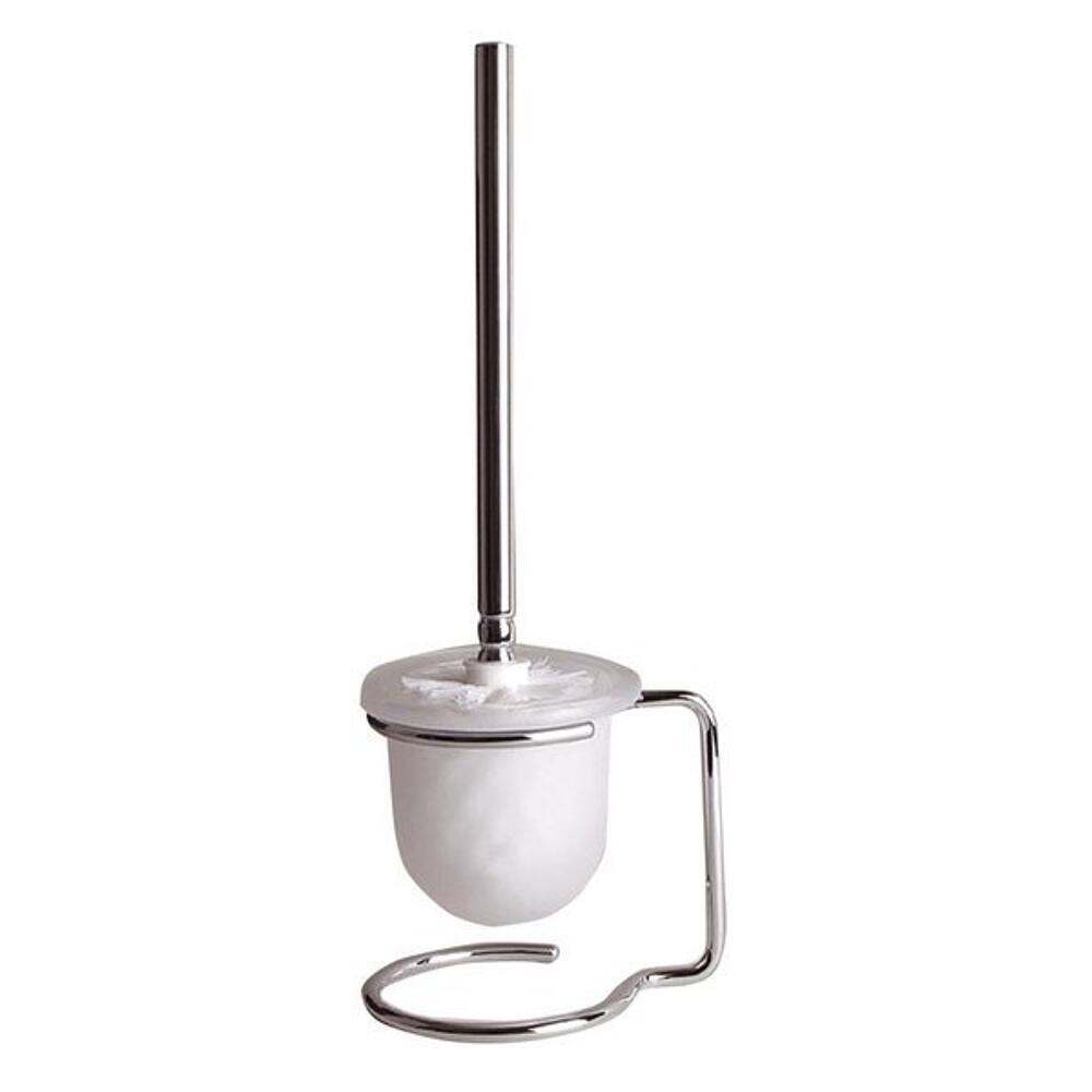 X-ROUND E WC-Bürste zum Stellen, Milchglas, Chrom