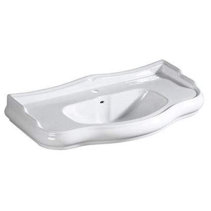 RETRO Keramik-Waschtisch 100x54,5cm, weiß