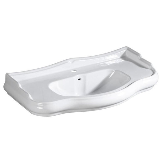 RETRO Keramik-Waschtisch 100x54,5cm, weiß