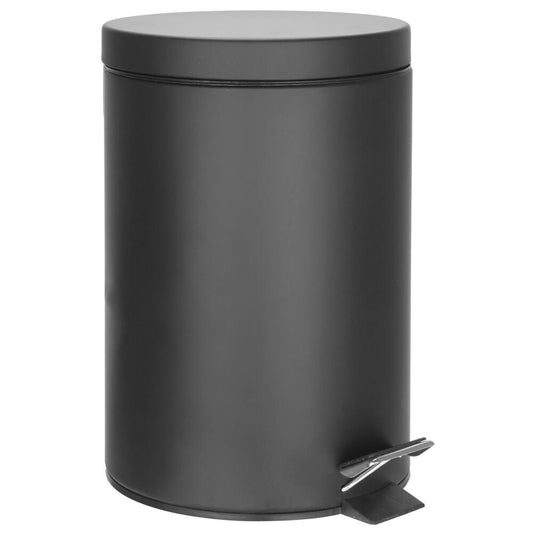 SIMPLE LINE Abfallbehälter rund 5l, Schwarz matt