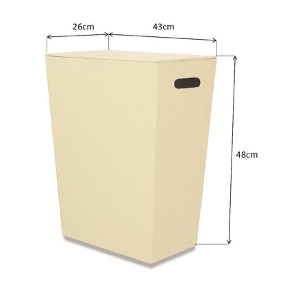 ECO PELLE Wäschekorb 43x48x26cm, Creme