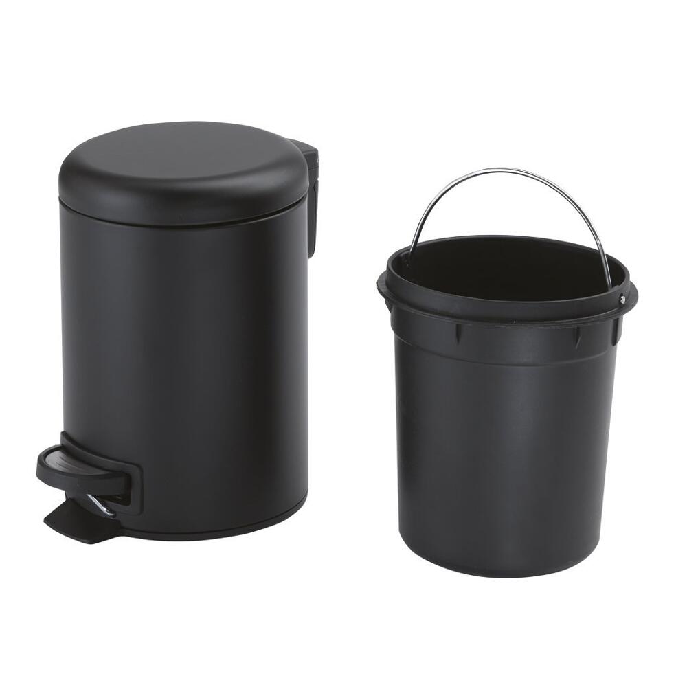 POTTY Kosmetikeimer 5l, Soft Close, schwarz matt