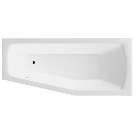 Raumspar Badewanne 160x70x39cm MINOU rechts, weiß