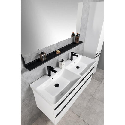 THALIE 120 Keramik-Dopplewaschtisch 120x46cm, weiss