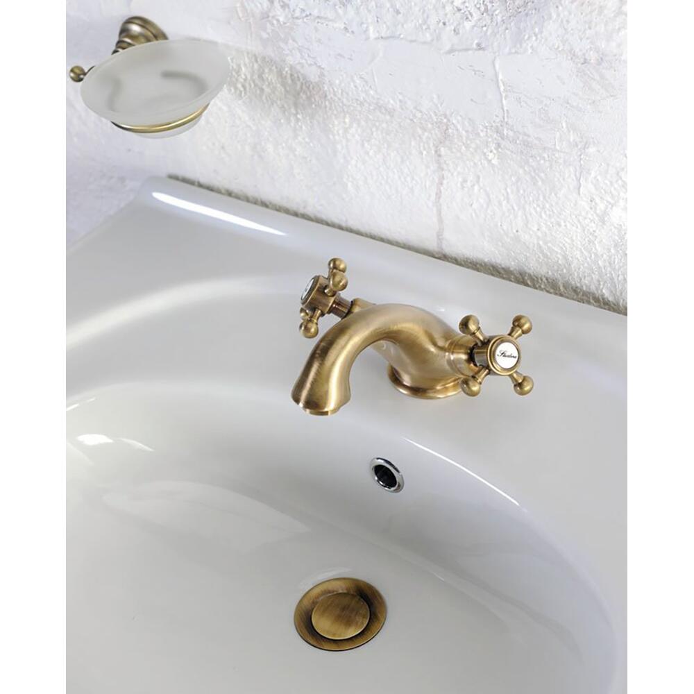 ANTEA Waschtischarmatur mit Ablaufgarnitur, 65mm bronze